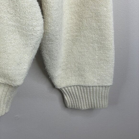 Vintage Campus Mens Preppy Reverse Weave Fuzzy Sweater XL Old Money Golf Hipster - Picture 5 of 10